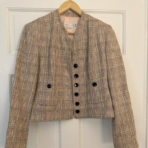 Garfield Marks pink plaid with black blazer jacket size 6